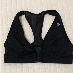 Lululemon Front Closure Black Bra